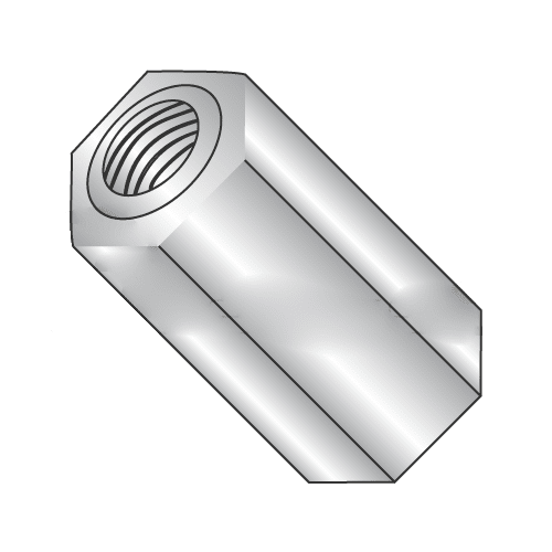 3/8" OD Hex Standoffs (Female-Female) / 8-32 x 7/8" / Stainless Steel / Outer Diameter: 3/8" / Thread Size: 8-32 / Length: 7/8" (Quantity: 100 pcs)
