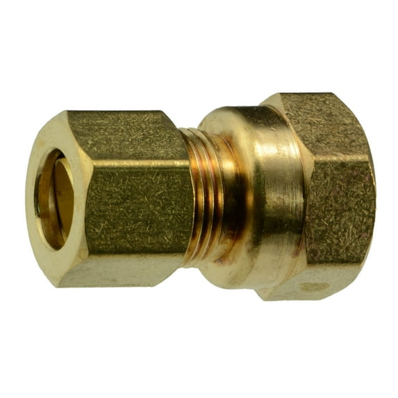 3/8" OD x 3/8FIP Brass Compression Pipe Connectors (2 pcs.)
