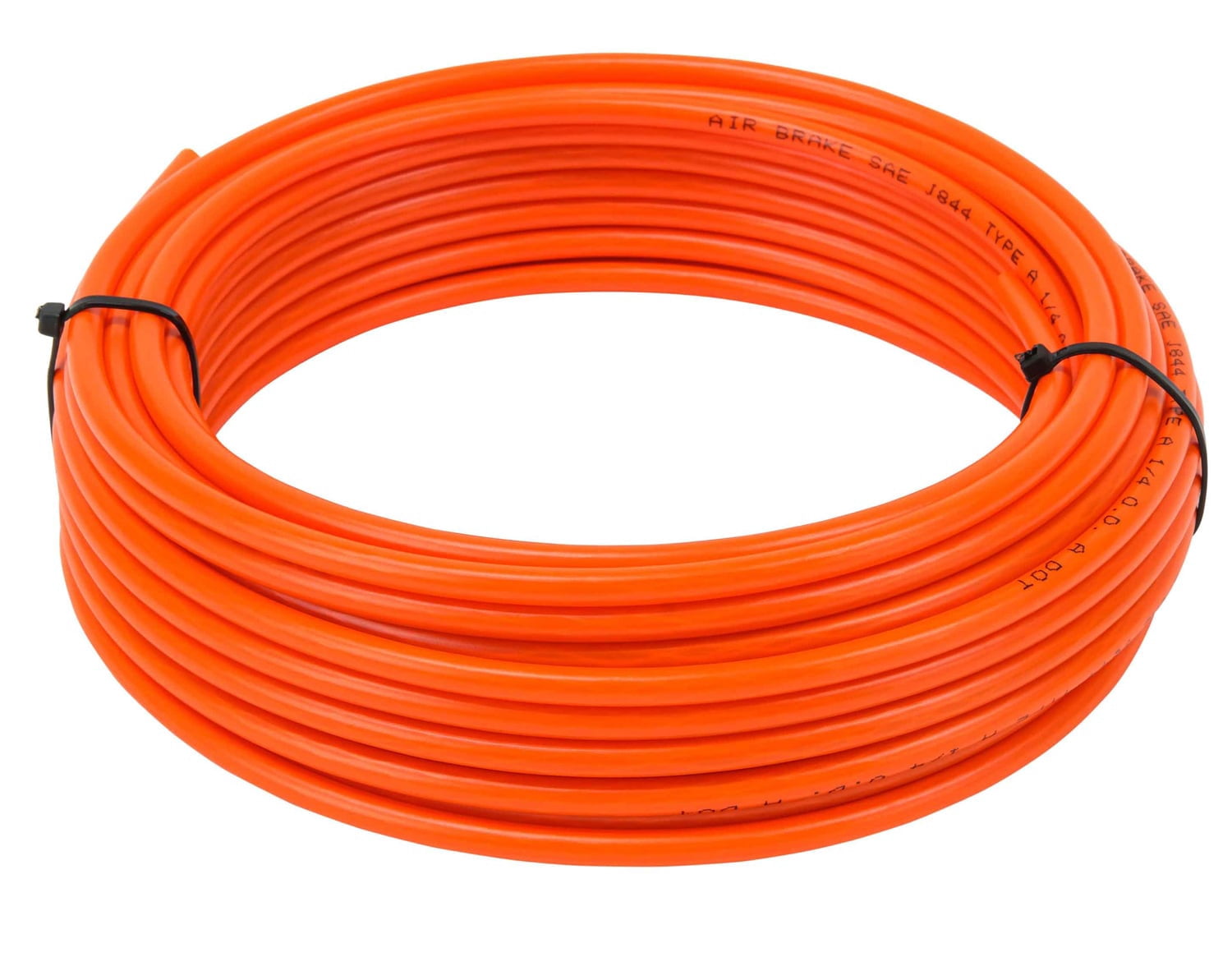 3/8" OD x 50' Orange SAE J844 Nylon Air Brake Tubing DOT Compliant | Pneumatic Nylon Air Line Hose for Air Brake System