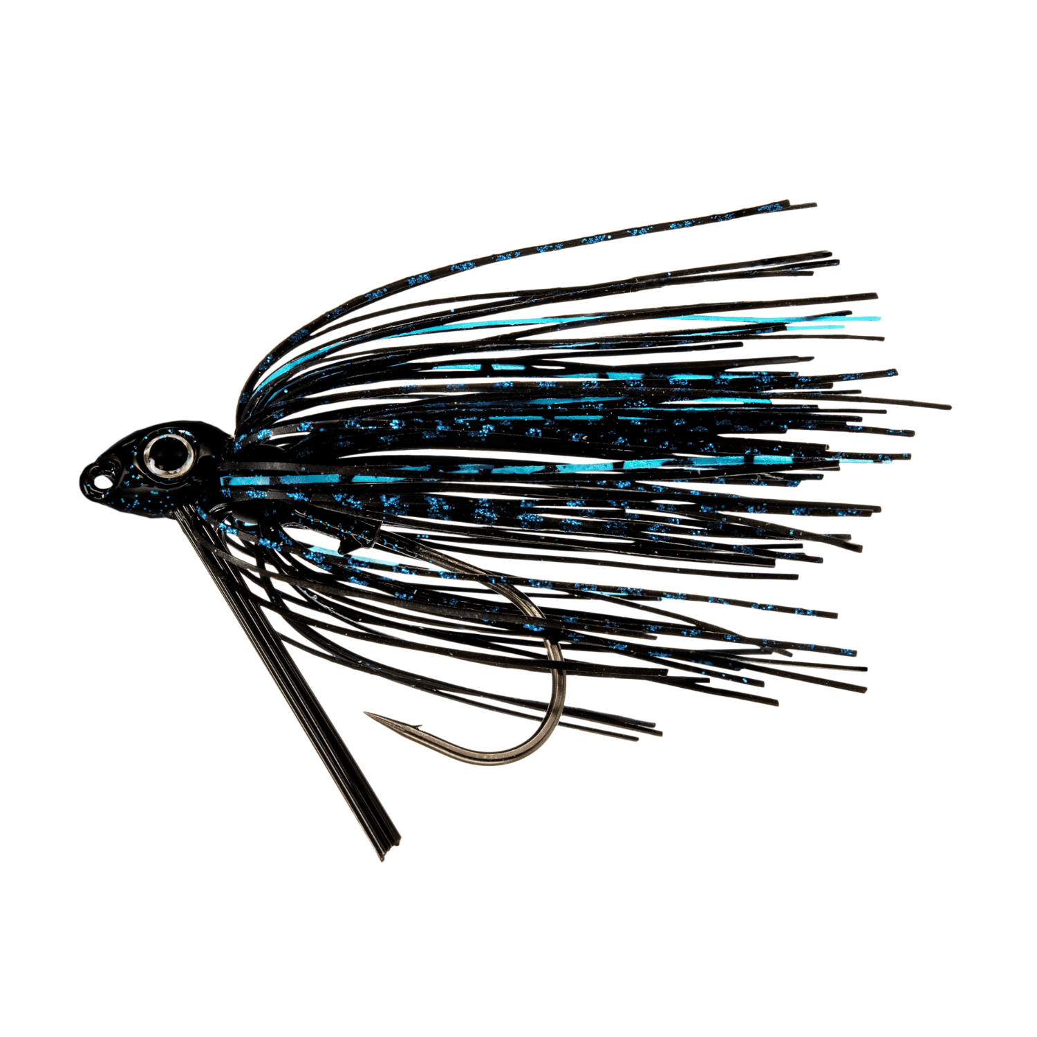 black lure man fishing Buckeye Lures G-Man Swim Jig 3/8 oz. – Black Blue