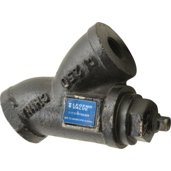 3/8" Pipe, FNPT Ends, Cast Iron Y-Strainer