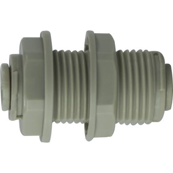 3/8 Plastic Push-In Bulkhead Union