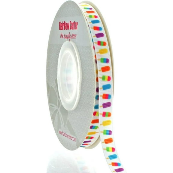 3/8" Popsicles Grosgrain Ribbon 100yd