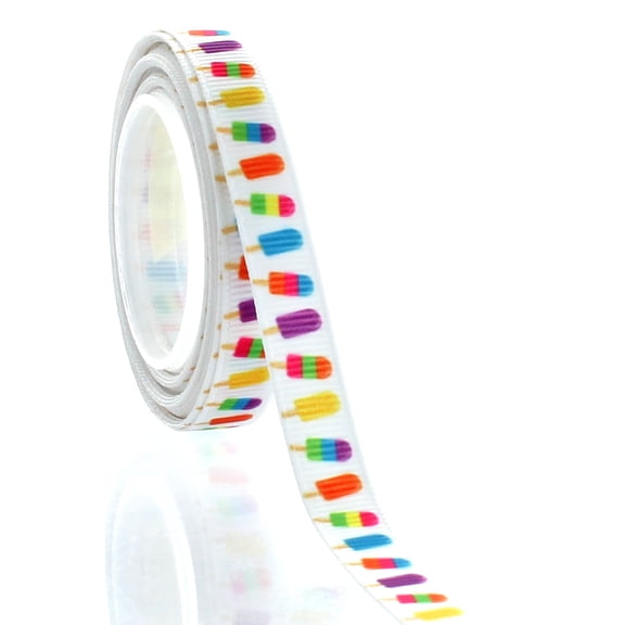 3/8 Popsicles Grosgrain Ribbon 5yd