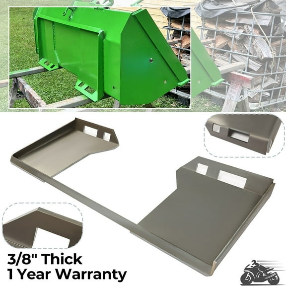 3/8" Quick Tach Attachment Mount Plate Skid Steer For Bobcat Kubota Tractors