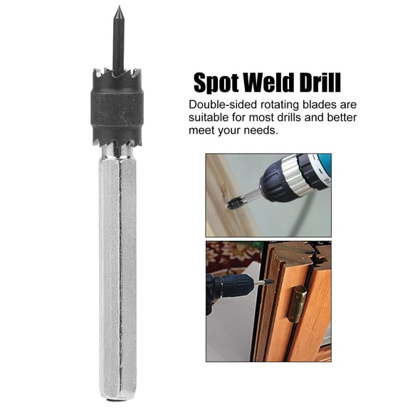3/8" Shank HSS Spot Weld Cutter Kit - 13pc Remover Set with Center Drills & Hole Openers for Auto Body Repair steel