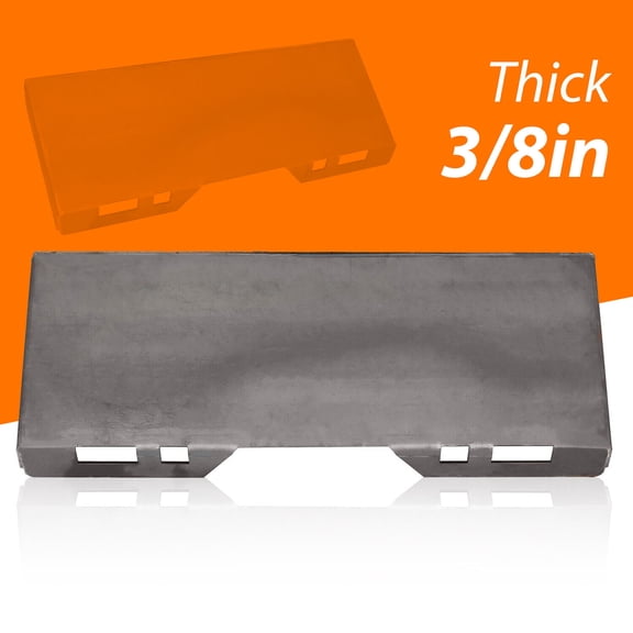 3/8" Skid Steer Mount Plate Adapter Loader Quick Attachment For Bobcat 7000LBS