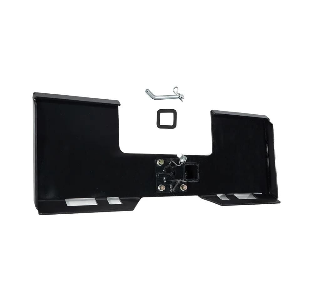 3/8” Skid Steers Mount Plate w/ 2" Removable Hitch Receiver Compatible w/ Kubota & Bobcat Skid