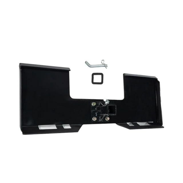 3/8” Skid Steers Mount Plate w/ 2" Removable Hitch Receiver Compatible