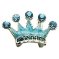thumbnail image 1 of 3/8 Slider Enamel Crown Charm Turquoise 3/8, 1 of 2