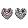 thumbnail image 1 of 3/8" Slider Scripty Heart Charm Clear 3/8", 1 of 2