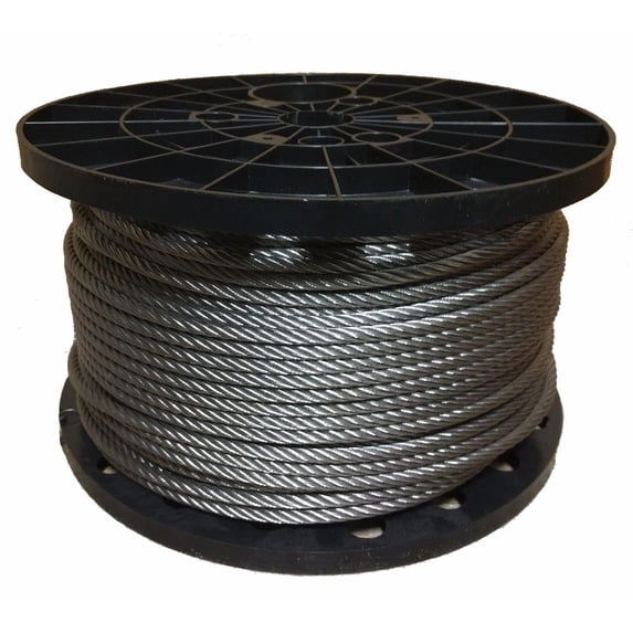 3/8" Stainless Steel Aircraft Cable Wire Rope 7x19 Type 304 (300 Feet)