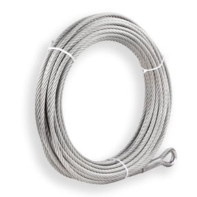 3/8 Stainless Steel Cable 100ft Wire Rope 7X19 Strands Aircraft Cable 12000lbs Breaking Strength for Yard Zipline Hardware Cable Outdoor Wire Shade Sail String Lights Deck Railing