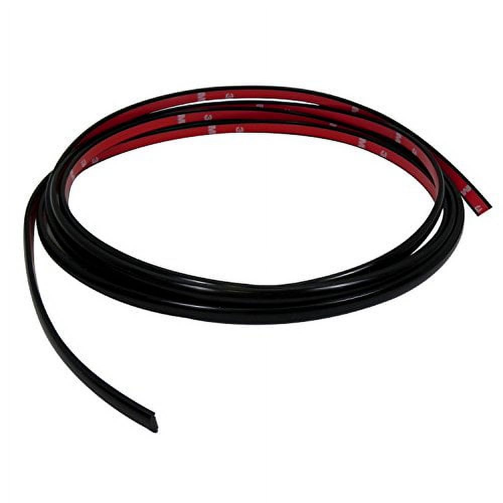 3/8" Tape on 20 Feet Black J Shape Door Guard Edge Trim