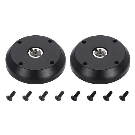 3/8" Thread Tripod Adapter Holder 2Pcs with Adapter Screw for Tripod DSLR Black