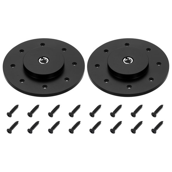 3/8" Thread Tripod Adapter Holder 2Pcs with Adapter Screws for Camera Black