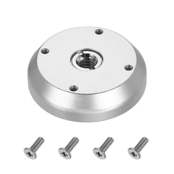3/8" Thread Tripod Adapter Holder with Adapter Screw for Magic Arm DSLR Silver