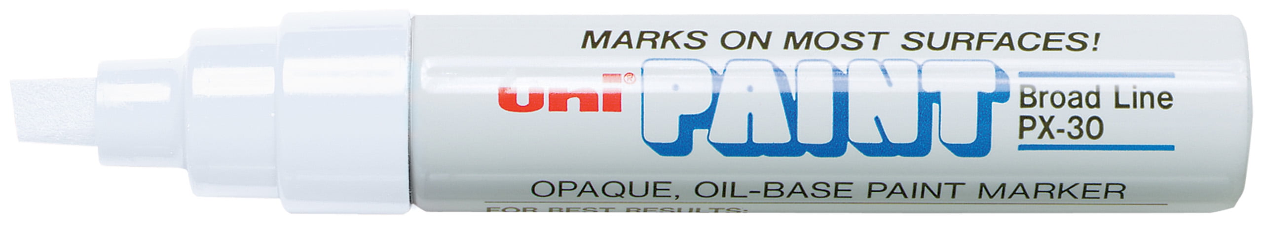 SSWBasics 3/8" Tip Oil Based Paint Marker - White- Oil-Based Car Markers for Dealership and Retail Use - Car Window Markers for Cars - Durable Windshield Markers Ideal for Advertising and Display