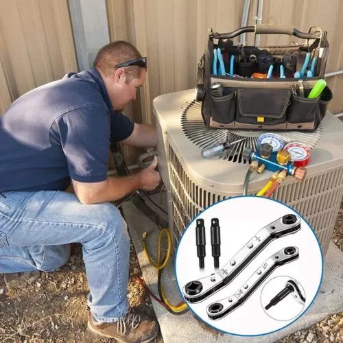 3/8 To 1/4 5/16 X 1/4 Refrigeration Hvac-Service-Wrench-Kit & Hex Bit Tools Us