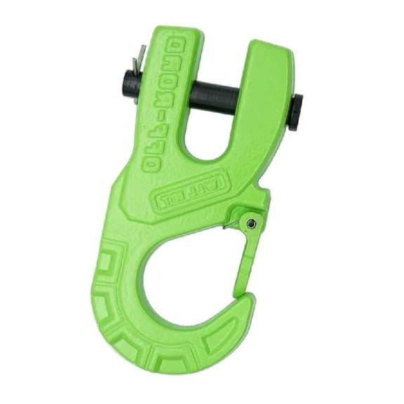 3/8" Tow Winch Hook with Cable Stopper, 32000Lbs Winch Hook Steel Construction For Road Vehicles