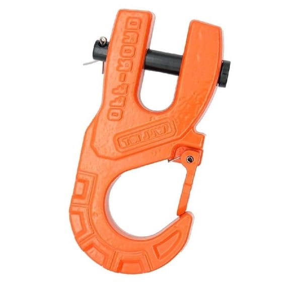 3/8" Tow Winch Hook with Cable Stopper, 32000Lbs Winch Hook Steel Construction For Road Vehicles