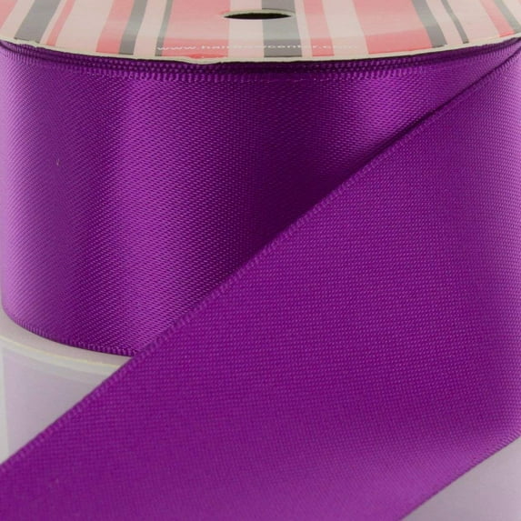 3/8" Ultra Violet Double Face Satin Ribbon 5 yard Reel