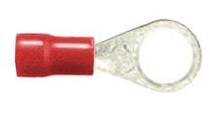 3/8" Vinyl Insulated Ring Terminal 8Ga 100pcs - Red