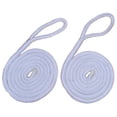 thumbnail image 1 of 3/8" White Fender Line For Boats - Double Braided Nylon 6 Feet Marine Rope - 2 Pack, 1 of 5
