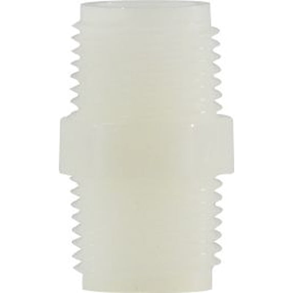 3/8 White Nylon Hex Nipple, Plastic Pipe Fittings, Plastic Fittings