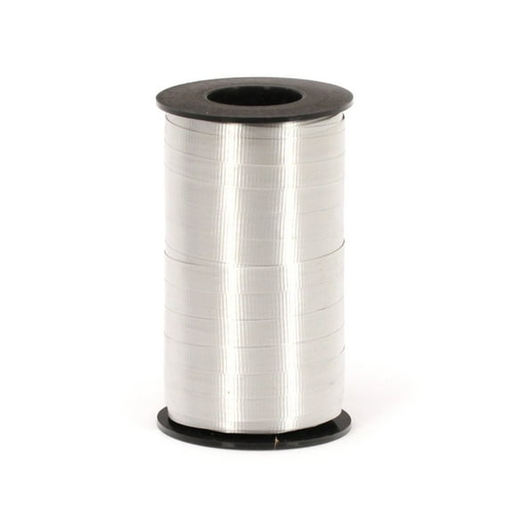 3/8" Wide Silver Crimped Curling Ribbon - 250 Yards (nwC4SI)