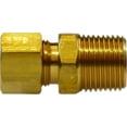 thumbnail image 1 of 3/8 X 1/2 Comp X MIP Adapter-Lp, Compression, Brass Fittings, 1 of 1