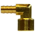thumbnail image 1 of 3/8 X 1/8 Hose Barb X FIP Elbow, Hose Barb, Brass Fittings, 1 of 1