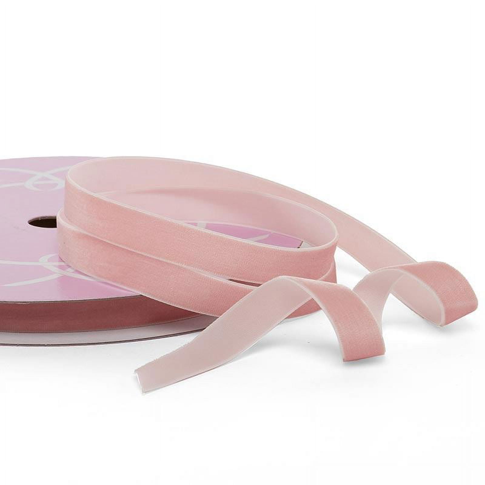 3/8 X 25 Yards Pink Velvet Ribbon by Paper Mart 