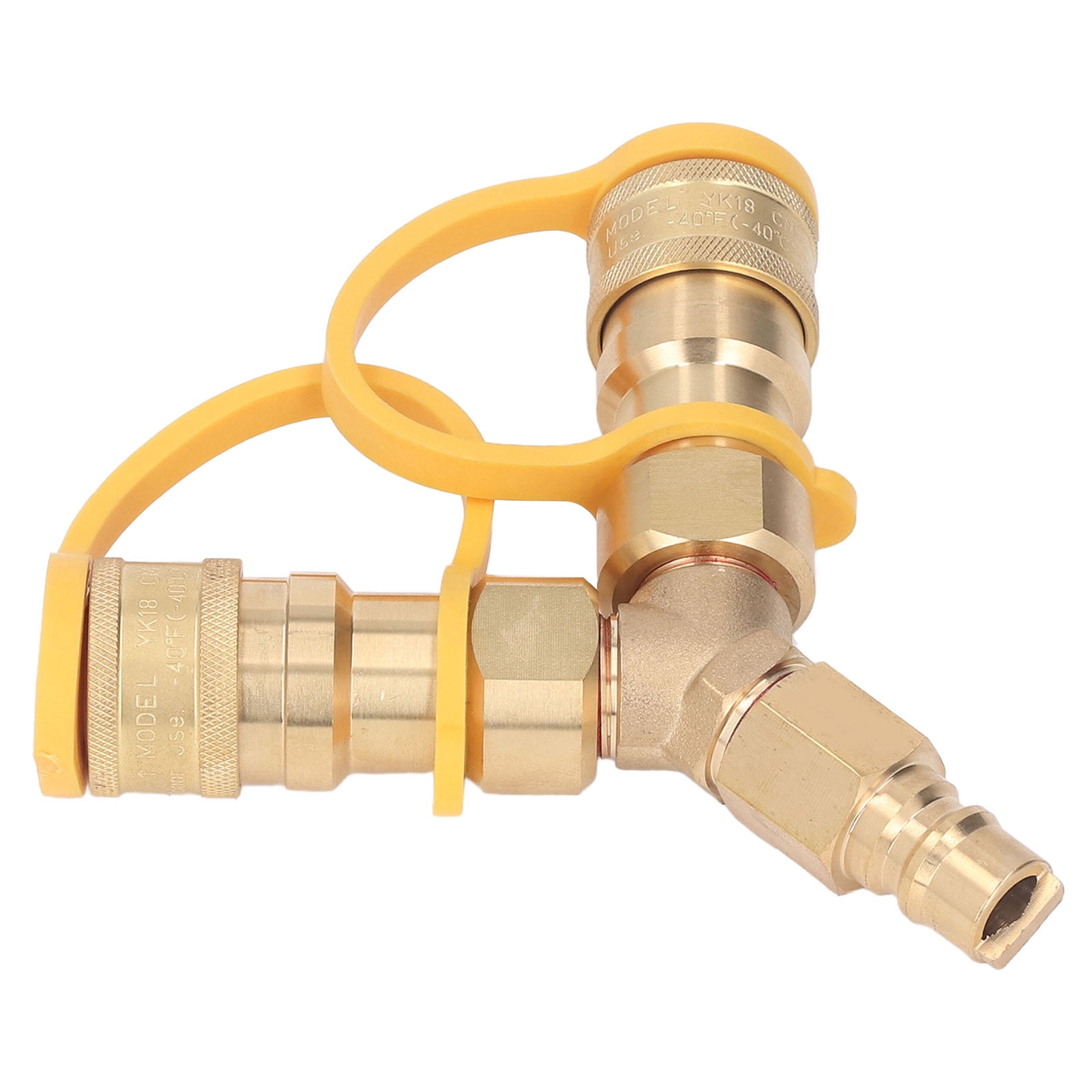 3/8" Y Splitter, Natural Gas Quick Connect Or Disconnect Fittings