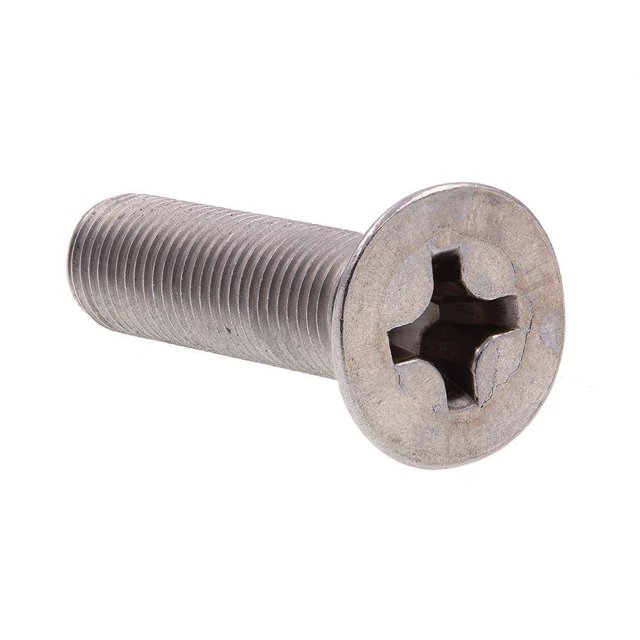 3/8 in.24 x 11/2 in. Grade 188 Stainless Steel Phillips Drive Flat