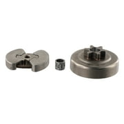 3/8 in 6T Clutch Drum Kit for Chainsaw Models 350 351 352 370 371 235 236 240 36 Replacement Compatible with 530047061 530014949