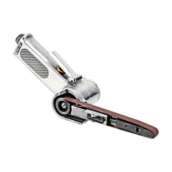 Belt Sander Grinder Compressed Air Power with 3/8" Wide Sand Belt - Industrial Grade