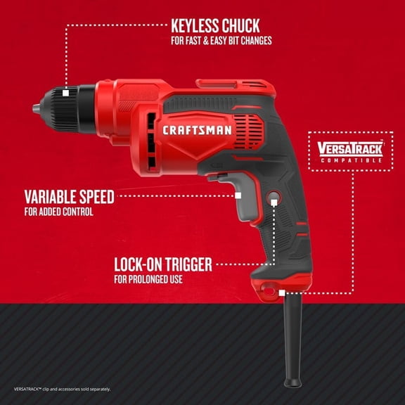 3/8-in Electric Drill/Driver (7 Amp) (CMED731)