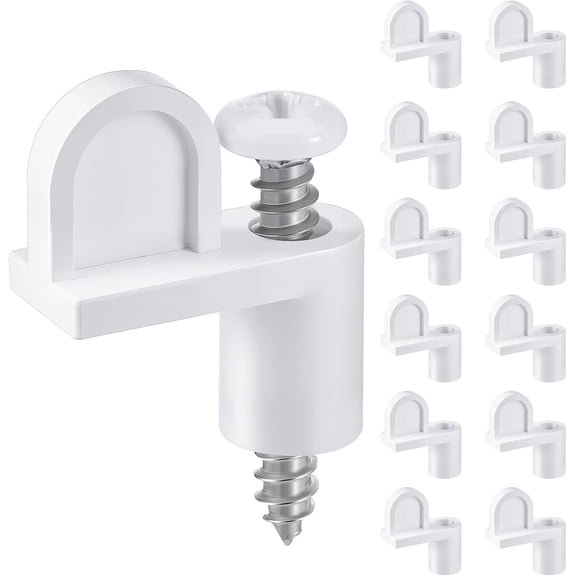 3/8 in Nylon Window Screen Clip with Screws Offset Window Clips for Fastens Winter Window Screens, Storm Windows, Storm Panels, Screen Door Clips