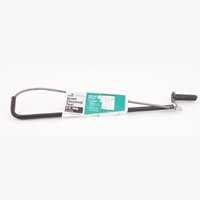 Supply Giant 3-Foot Toilet Auger Snake - Unclog Toilets Easily, Steel Cable, Plastic Handle