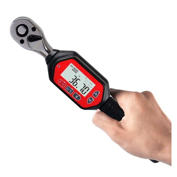3/8-inch Drive 1.8-60 Nm Digital Torque Wrench, 1.33-44.25 Ft-lbs (16-531 Inch Pound) With Buzzer & LED, Calibrated