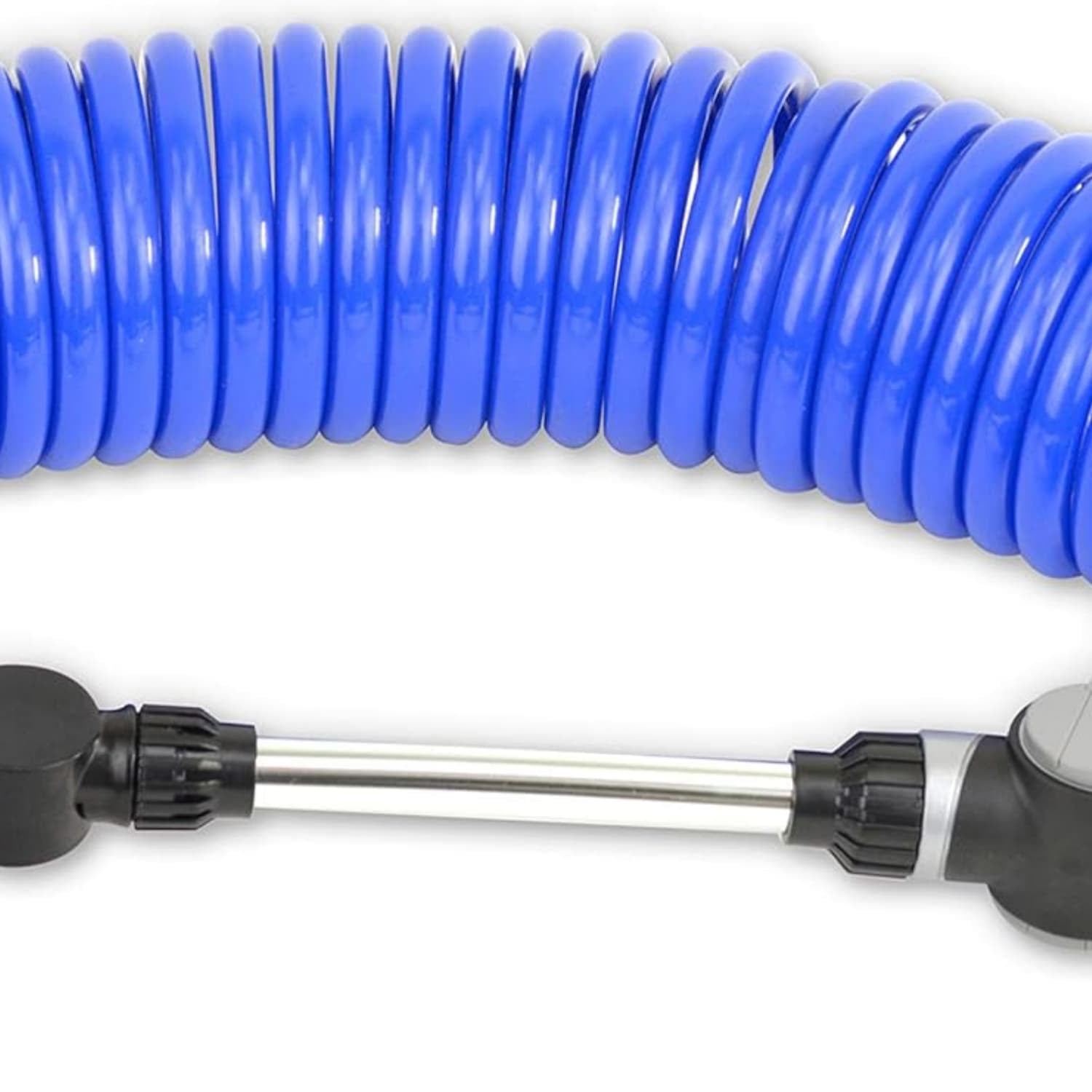 3/8 inch Self Coiling Garden, RV, Outdoor Water Hose (25.00, Blue with Shower Wand)
