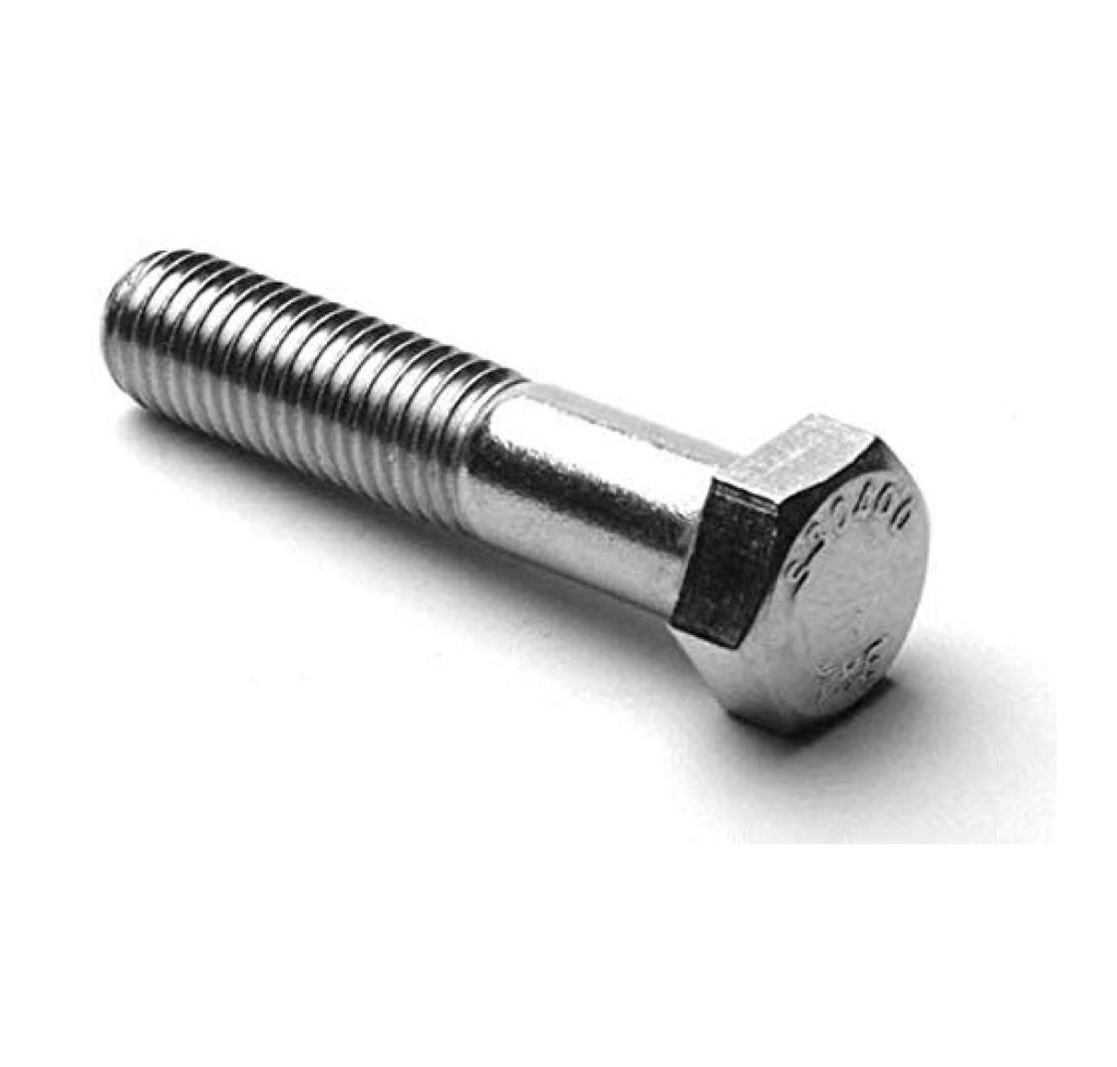 3/8 inch x 3-3/4 inch Hex Screw 18-8 Stainless Steel (Quantity: 50 pcs ...