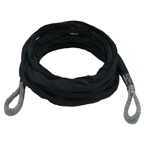 3/8" x 10' LockJaw Synthetic Winch Line Tree Saver 6,600 lbs WLL