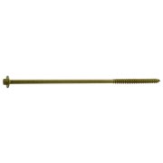 3/8" x 10" Tan XL1500 Coated Steel Coarse Thread Hex Washer Head Saberdrive Ledger Board Screws