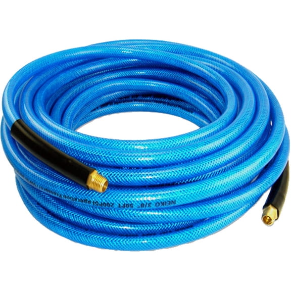 3/8" x 100 Foot Braided Iron Flex Air Hose