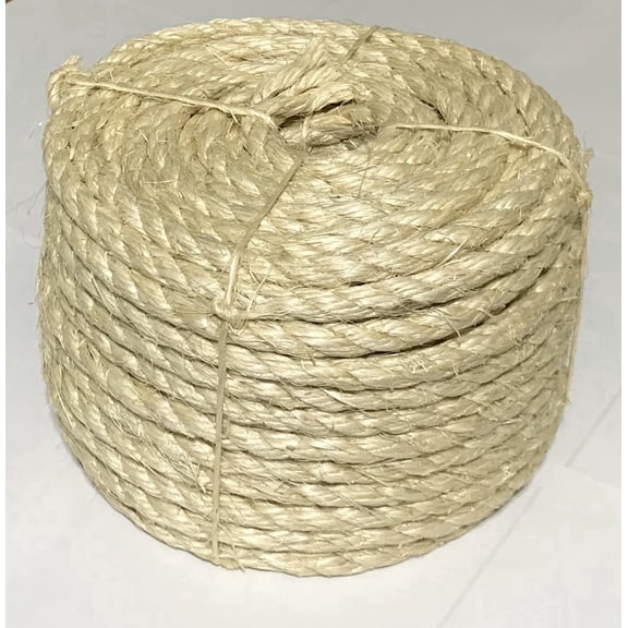 3/8" x 100' Natural Sisal Rope Cat Scratching Post Claw Control Toy Crafts