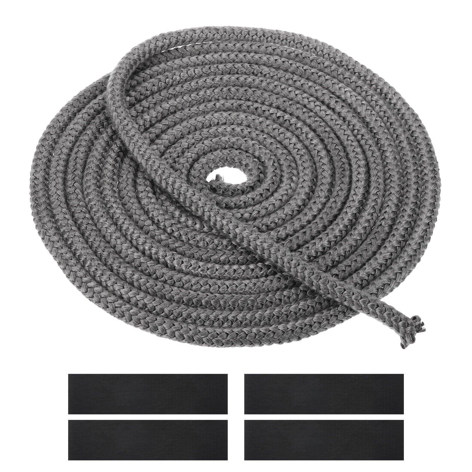 Oven Door Seal Stanbroil Graphite Impregnated Fiberglass Flat Rope Seal Gasket Replacement For Wood Stoves - 5/8 X 1/8 X 84 Log Burner Rope Seal