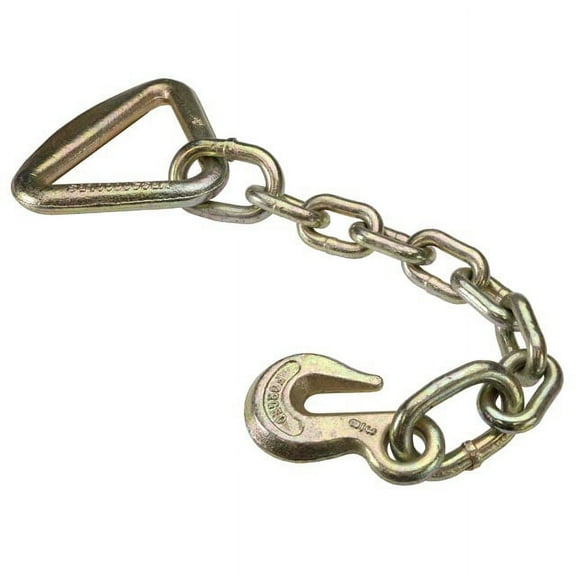 3/8" x 18" Chain Extension w/ 4" D-Ring - 20,000 lbs Break Strength