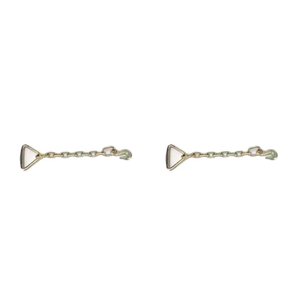 3/8" x 18" Grade 70 Chain Extension w/ 3" D-Ring - 2 Pack